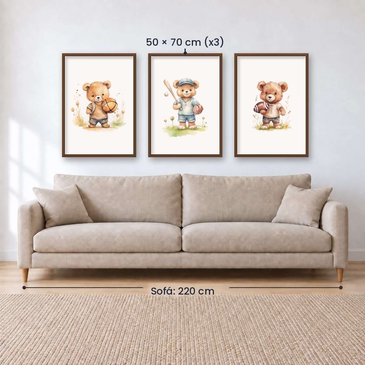 Set x3 Cuadros Infantiles, Wonderland X
