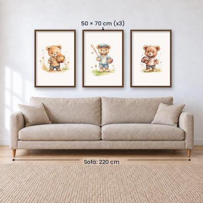 Set x3 Cuadros Infantiles, Wonderland X