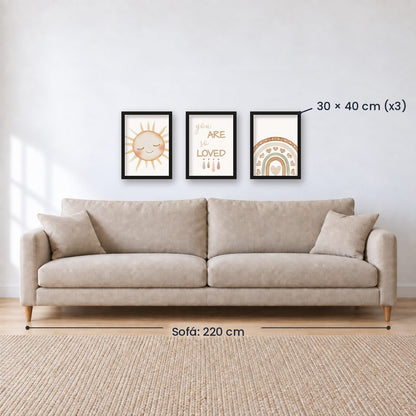 Set x3 Cuadros Infantiles, Wonderland XIV