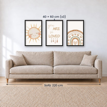 Set x3 Cuadros Infantiles, Wonderland XIV