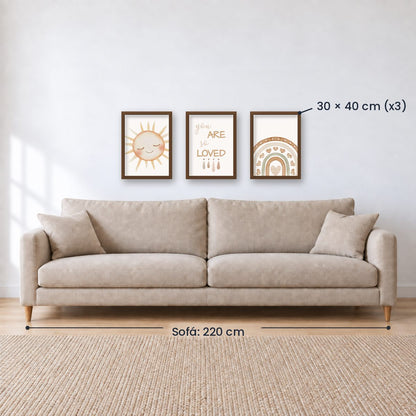 Set x3 Cuadros Infantiles, Wonderland XIV