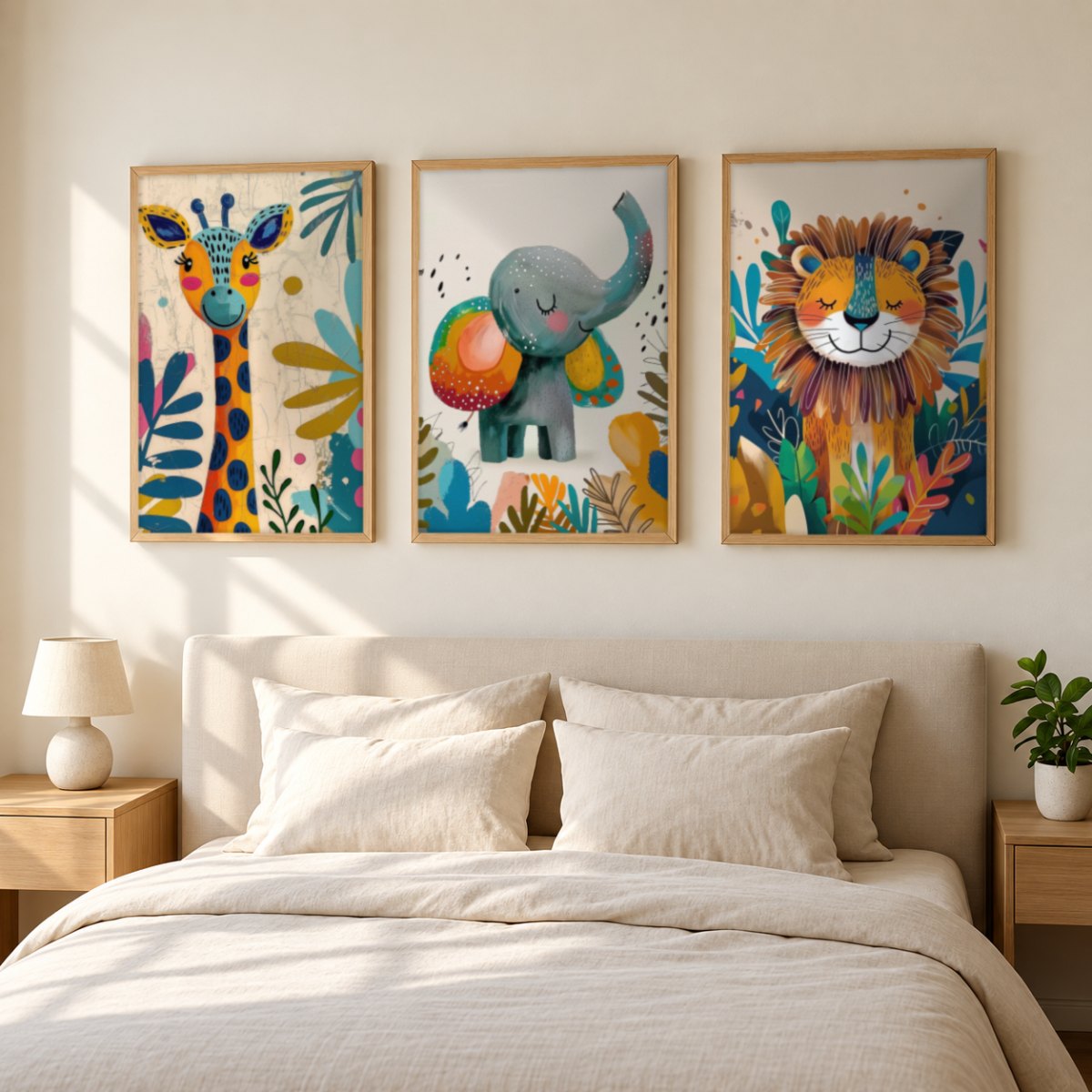 Set x3 Cuadros Infantiles, Wonderland XX