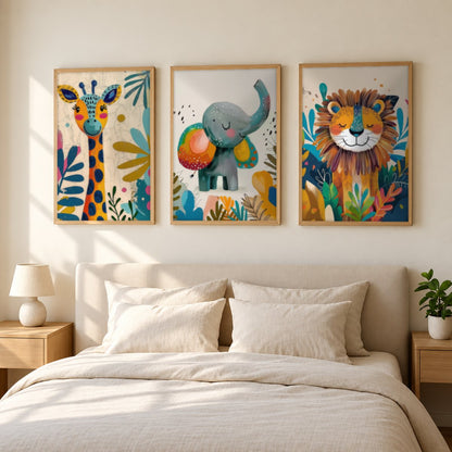 Set x3 Cuadros Infantiles, Wonderland XX