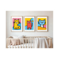 Cuadros Infantiles Gatos de Colores
