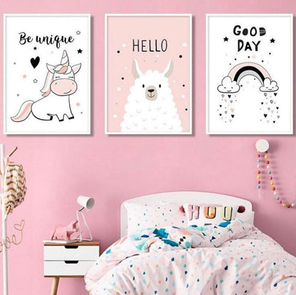 Set x3 Cuadros decorativos infantiles