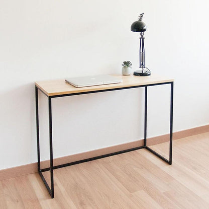 Escritorio Desk Hierro Y Madera