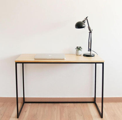 Escritorio Desk Hierro Y Madera