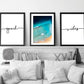 Set x3 Cuadros Decorativos Good Vibes, Playa