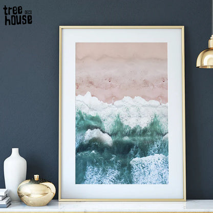 Cuadro Decorativo Orilla de la playa , Desde arriba