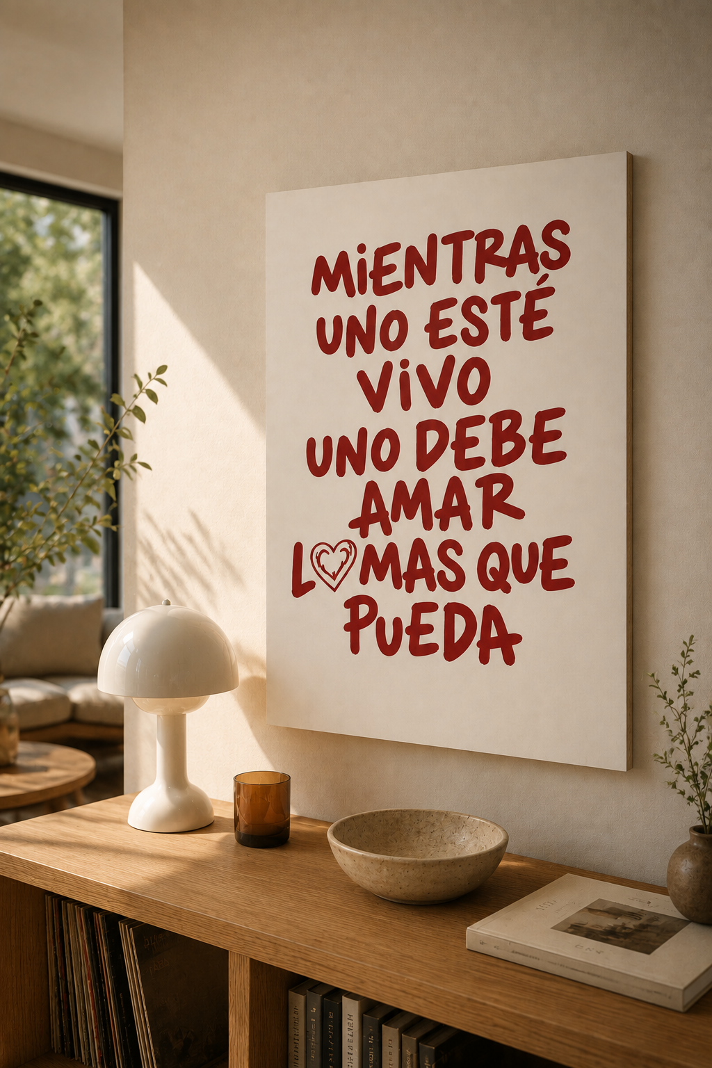 Cuadro Decorativo Moderno Frases Mientras uno esté vivo