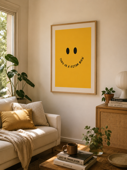 Cuadro Decorativo Moderno Frases Todo va a estar bien