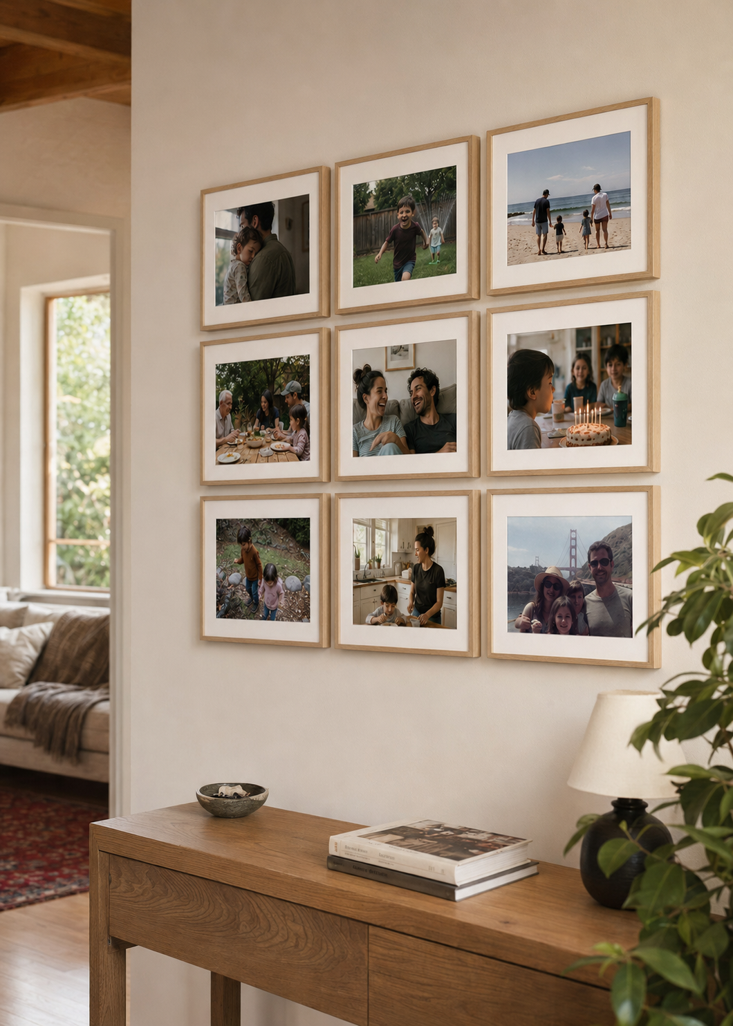 Galería de Fotos Personalizadas (con margen impreso) Set x9 30x40 cm c/u