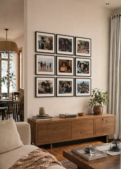 Galería de Fotos Personalizadas (con margen impreso) Set x9 30x40 cm c/u
