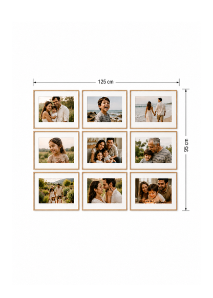 Galería de Fotos Personalizadas (con margen impreso) Set x9 30x40 cm c/u