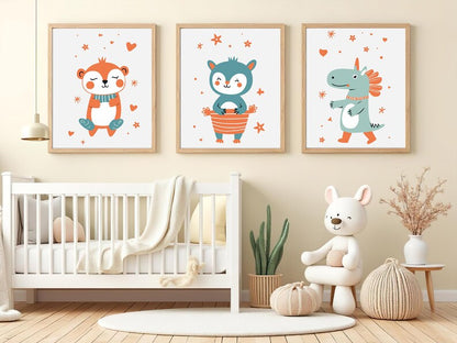 Cuadros Infantiles Dinosaurio