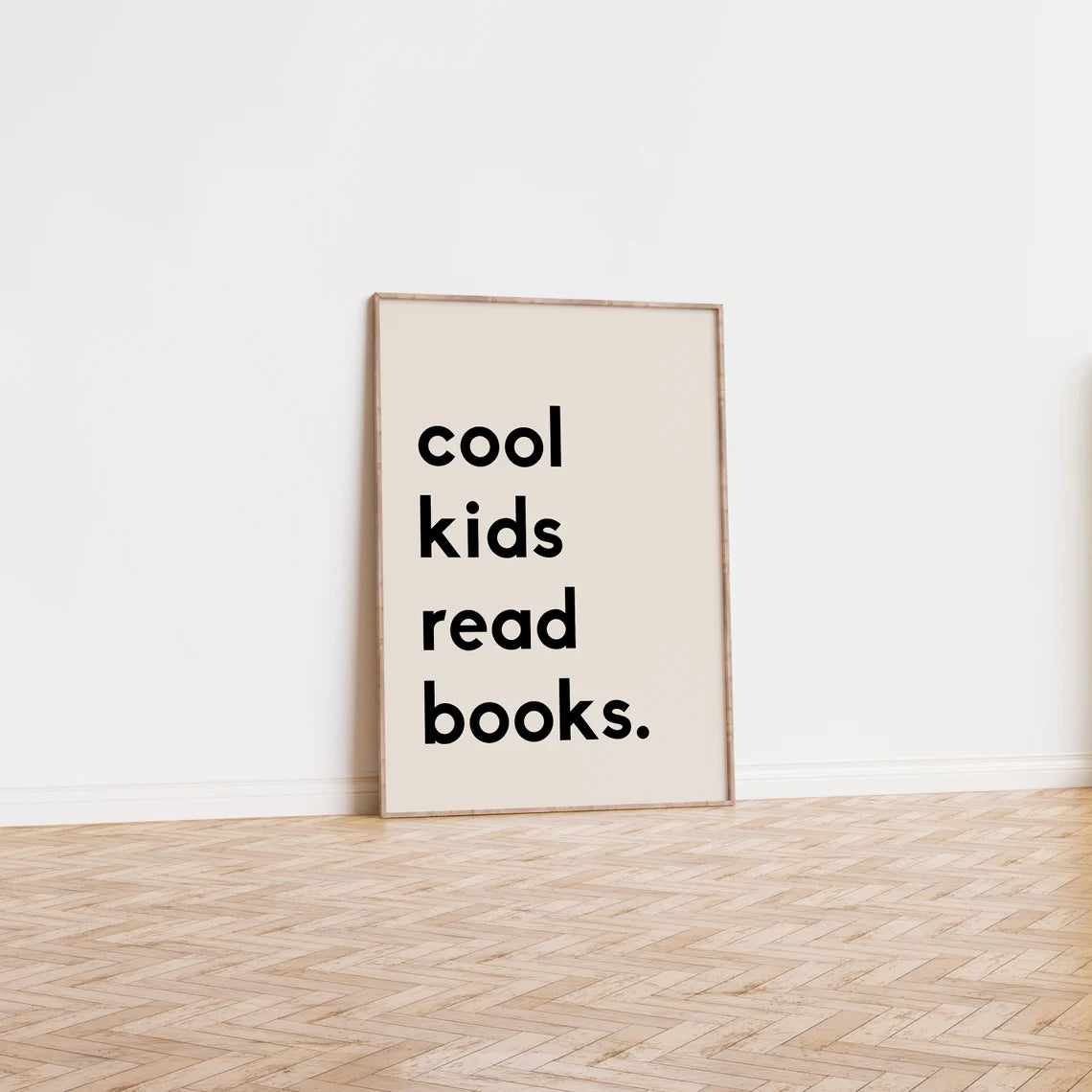 Cuadro Decorativo Cool Kids Read Books.