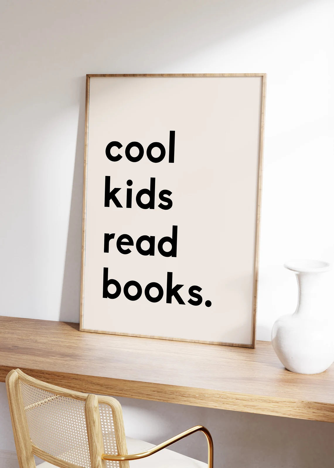 Cuadro Decorativo Cool Kids Read Books.