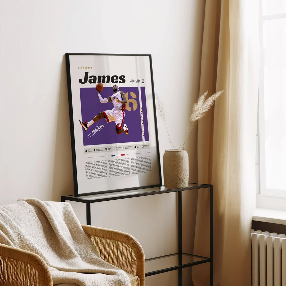 Cuadro Decorativo Basketball, Lebron James