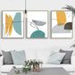 Set x3 Cuadros Decorativos Abstracto, Semicírculos