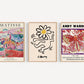 Set x3 Cuadros Abstractos, Matisse, Andy Warhol, Colores