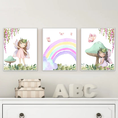Set x3 Cuadros Infantiles, Wonderland VIII