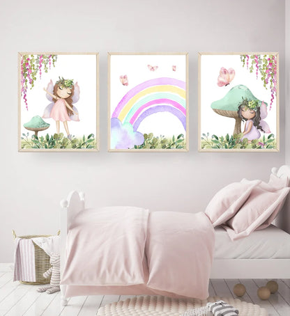Set x3 Cuadros Infantiles, Wonderland VIII