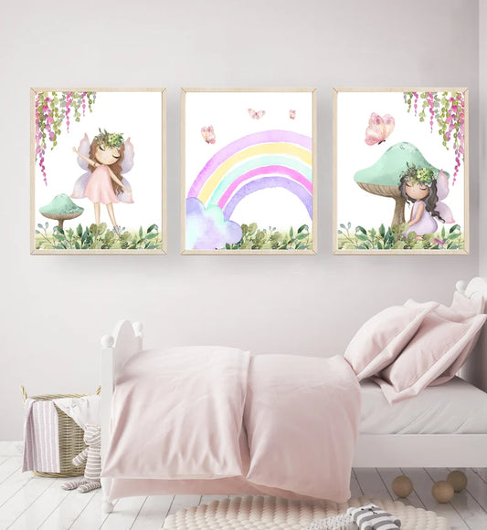 Set x3 Cuadros Infantiles, Wonderland VIII