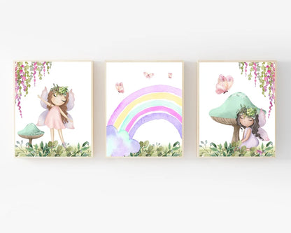 Set x3 Cuadros Infantiles, Wonderland VIII