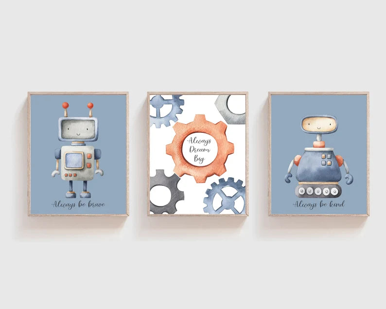Set x3 Cuadros Infantiles, Wonderland IX