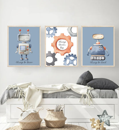 Set x3 Cuadros Infantiles, Wonderland IX