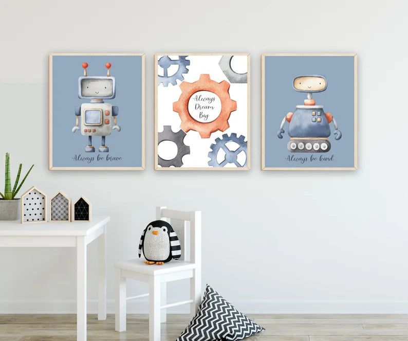 Set x3 Cuadros Infantiles, Wonderland IX