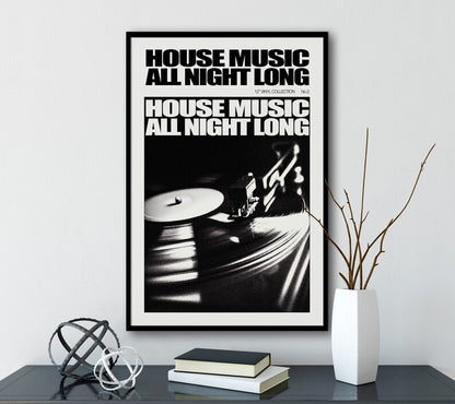 Cuadro Individual Póster, Música, Vinilos, House Music