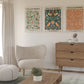Set x3 Cuadros Abstractos, William Morris, Colores