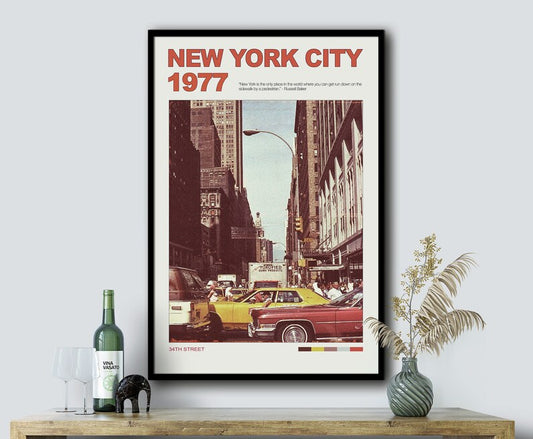 Cuadro Individual Póster, Viajes, NY New York
