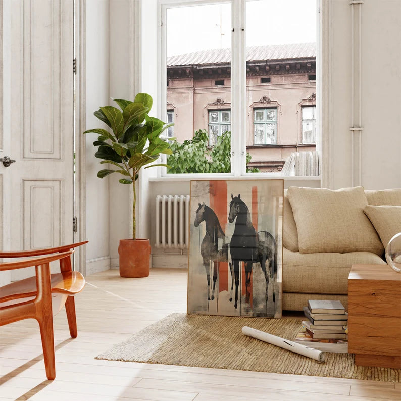 Cuadro Decorativo Caballos, Amantes de los Caballos XXXII