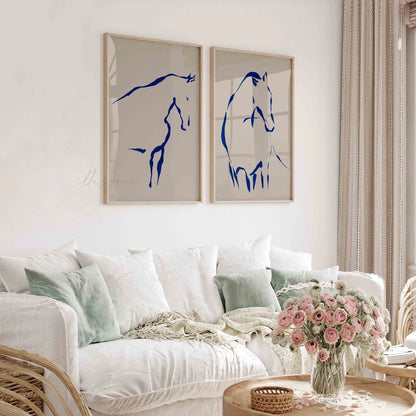 Set x2 Cuadros Decorativos Caballos, Amantes de los Caballos