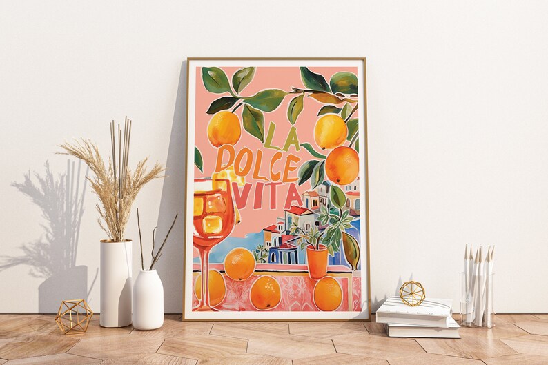 Cuadro Decorativo Abstractos, Modernos, Colección Colours in the Air Marco Natural XIII