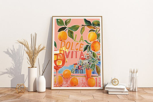 Cuadro Decorativo Abstractos, Modernos, Colección Colours in the Air Marco Natural XIII