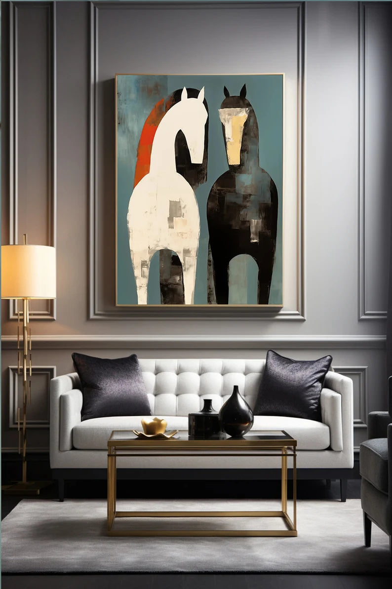 Cuadro Decorativo Caballos, Amantes de los Caballos XI