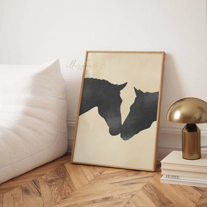 Cuadro Decorativo Caballos, Amantes de los Caballos
