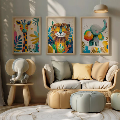 Set x3 Cuadros Infantiles, Wonderland XX