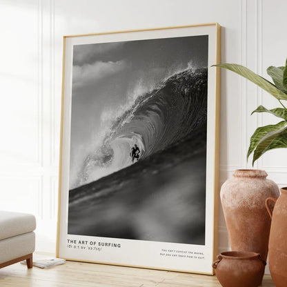 Cuadro Decorativo Surf, Playa, Tabla, Olas Marco Natural