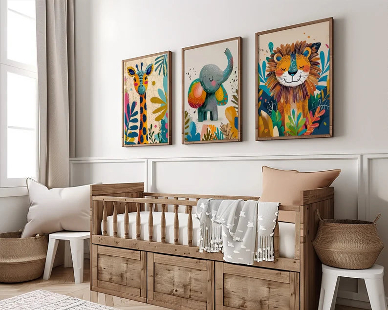 Set x3 Cuadros Infantiles, Wonderland XX