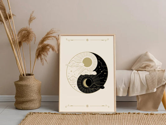 Cuadro Decorativo Espiritual, Ying Yang IV