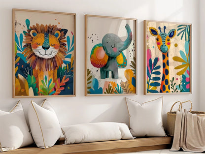 Set x3 Cuadros Infantiles, Wonderland XX