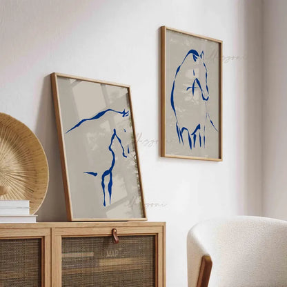 Set x2 Cuadros Decorativos Caballos, Amantes de los Caballos