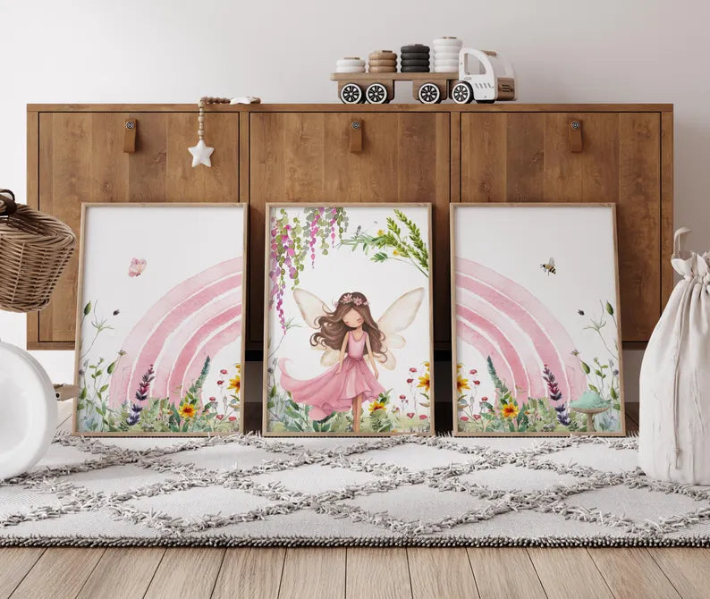 Set x3 Cuadros Infantiles, Wonderland XIX