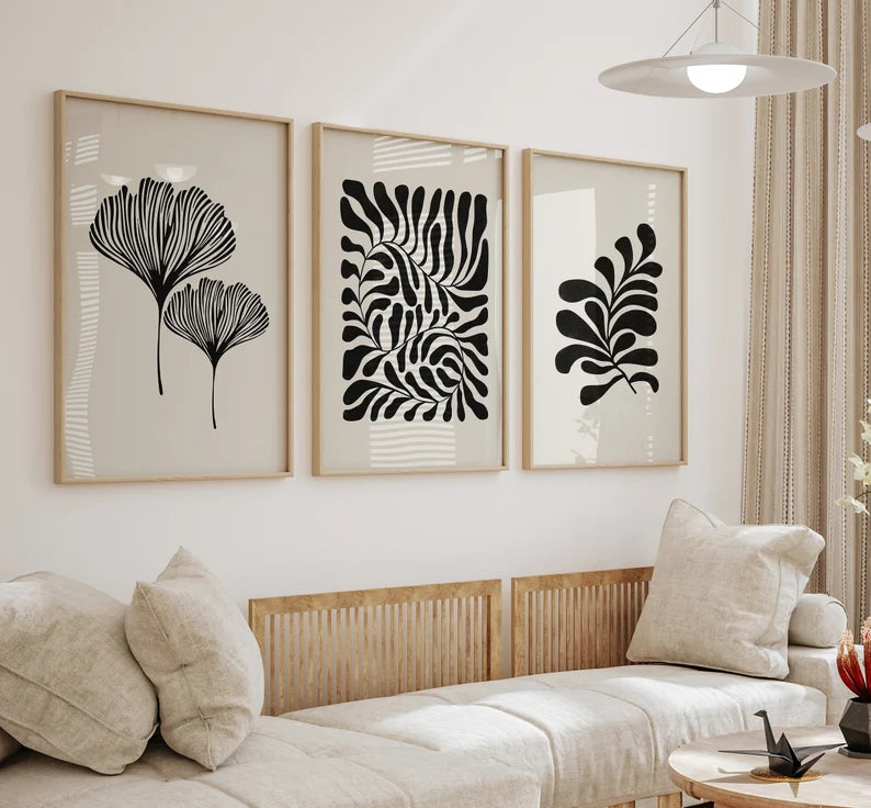Set x3 Cuadros Decorativos Botánicos, Plantas, Botanic Vibes III