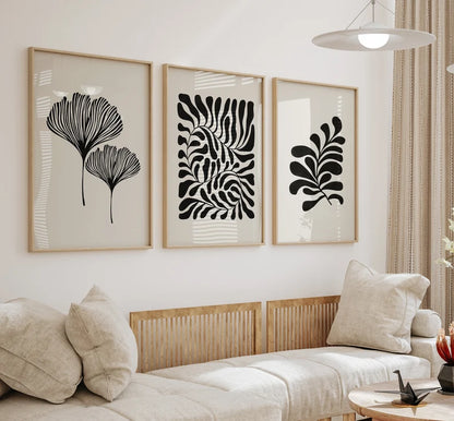 Set x3 Cuadros Decorativos Botánicos, Plantas, Botanic Vibes III