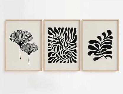 Set x3 Cuadros Decorativos Botánicos, Plantas, Botanic Vibes III